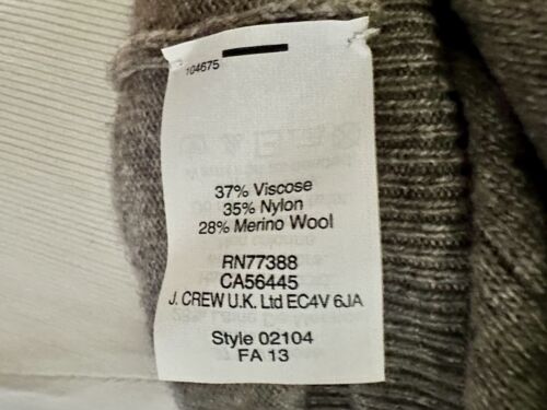 Maglione J.Crew La Parisienne donna francese grigio misto lana merino nuovo - Foto 4 di 7