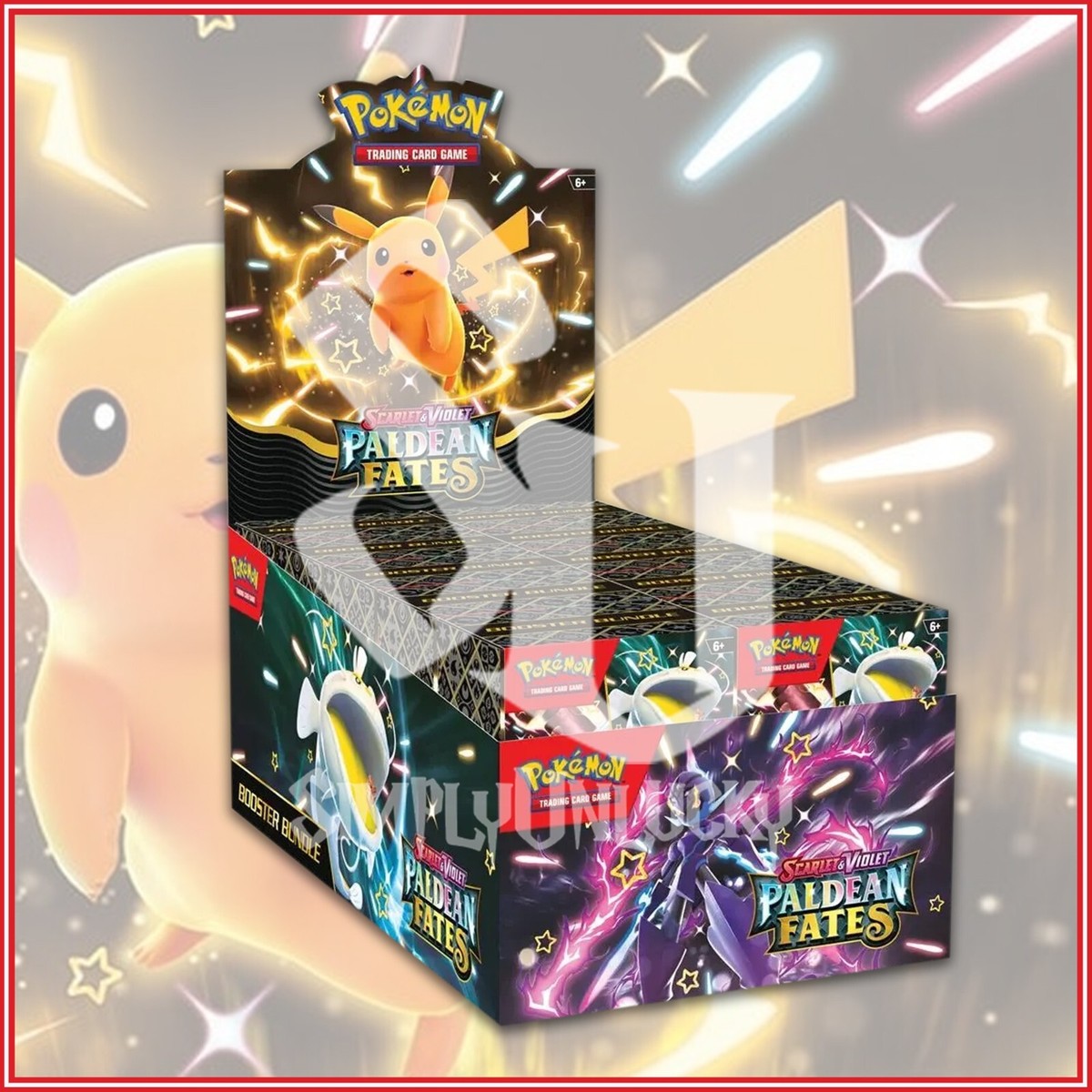 scarlet violet s4.5 paldean fates booster bundle box Amazon.com: Pokemon TCG: Scarlet and Violet: PALDEAN Fates: Booster Bundle  : Toys & Games main image 1