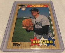 1987 Topps Baseball Roger Clemens Boston Red Sox All-Star card #614