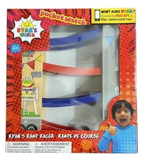 Ryan’s World Ramp Racer Wooden Racetrack/Course, 3 Cars Included - New in Box
