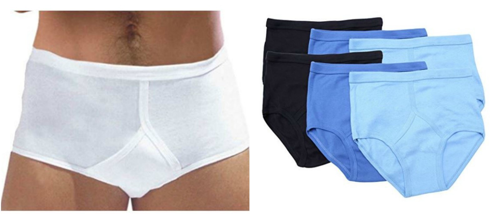 New Men's *6 Pair Pack* YFronts Underpants 100 Pure Cotton Underwear
