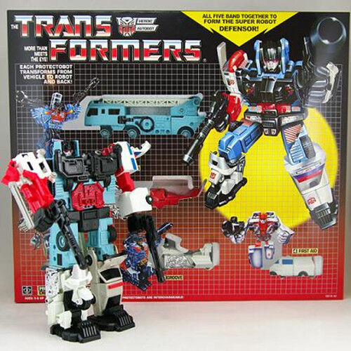 New Transformers G1 Reissue Autobots Defensor MISB Action Figure Box Set