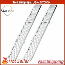 2-Pack Tri-Fold Steel Loading Ramps 1000lb Heavy Duty 72"x9" Non-Slip for Trucks