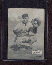 1934-36 Batter-Up Baseball Card #38 Jimmie Wilson, Philadelphia Phillies, Fair!