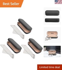 Travel-Ready Hard Shell Eyeglass Cases - 3-Pack with Plush Microfiber Cloth