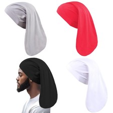 4 Pcs Dreadlock Stocking Caps for Men Spandex Dreadlock Cap Overnight Sleep C...