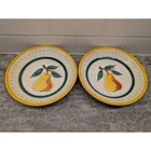 2 Vintage Stangl Pottery Fruit Pear Bowls, 7.5in