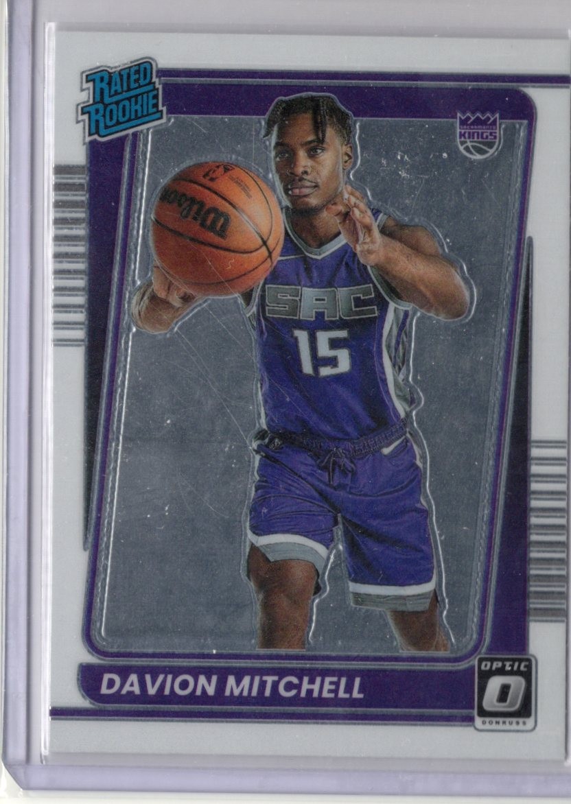 2021-22 Donruss Optic #155 Davion Mitchell Purple