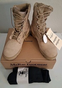 USGI Military McRae Temperate Weather Combat Boots Gore-Tex Sand Tan Brown 9.5W Mcrae gore-tex military combat - Gem main image 3