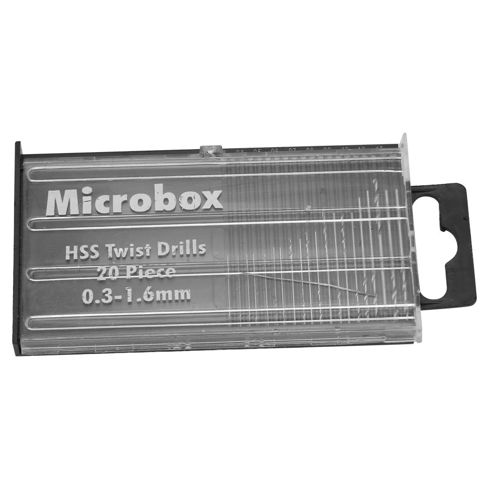 20pcs Mini Micro HSS Twist Set 0.3mm-1.6mm With Case For Wood Plastic✿