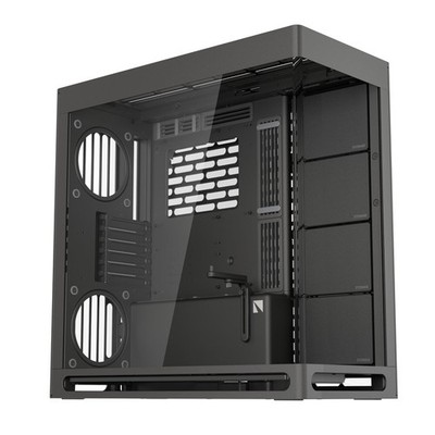 HAVN HS 420 Dual-Chamber Mid Tower PC Case ATX Black | Hybrid Design,
