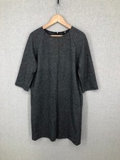 Uniqlo Knit Dress M Grey Wool Blend