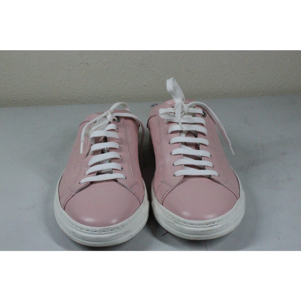 MCM Pastel Pink Leather Slip On Visteos Shoe Sneaker Size US 10 40 - Image 2 of 4
