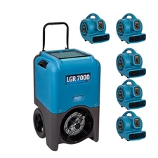 DriEaz F412 Drizair LGR 7000XLi Legend Brands 108110 Dehumidifier 5 Air Movers P