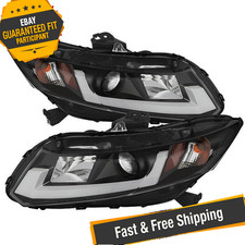 Spyder Auto 5076519 Black Projector Headlights For 2012-2014 Honda Civic