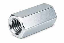 BULK BOX 5/16"-18xW1/2"xL1 1/8" Economy Hex Coupling Nuts A563 Zinc CR 3 500pcs