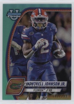 2024 Bowman U Chrome Aqua Refractor 82/299 Montrell Johnson Jr #133 mv7