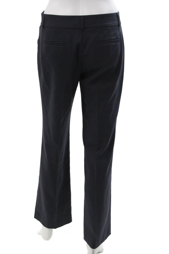 Pantalones de vestir Theory para mujer azul oscuro mezcla de lana gancho y ojo talla 2 Foto 3 de 4