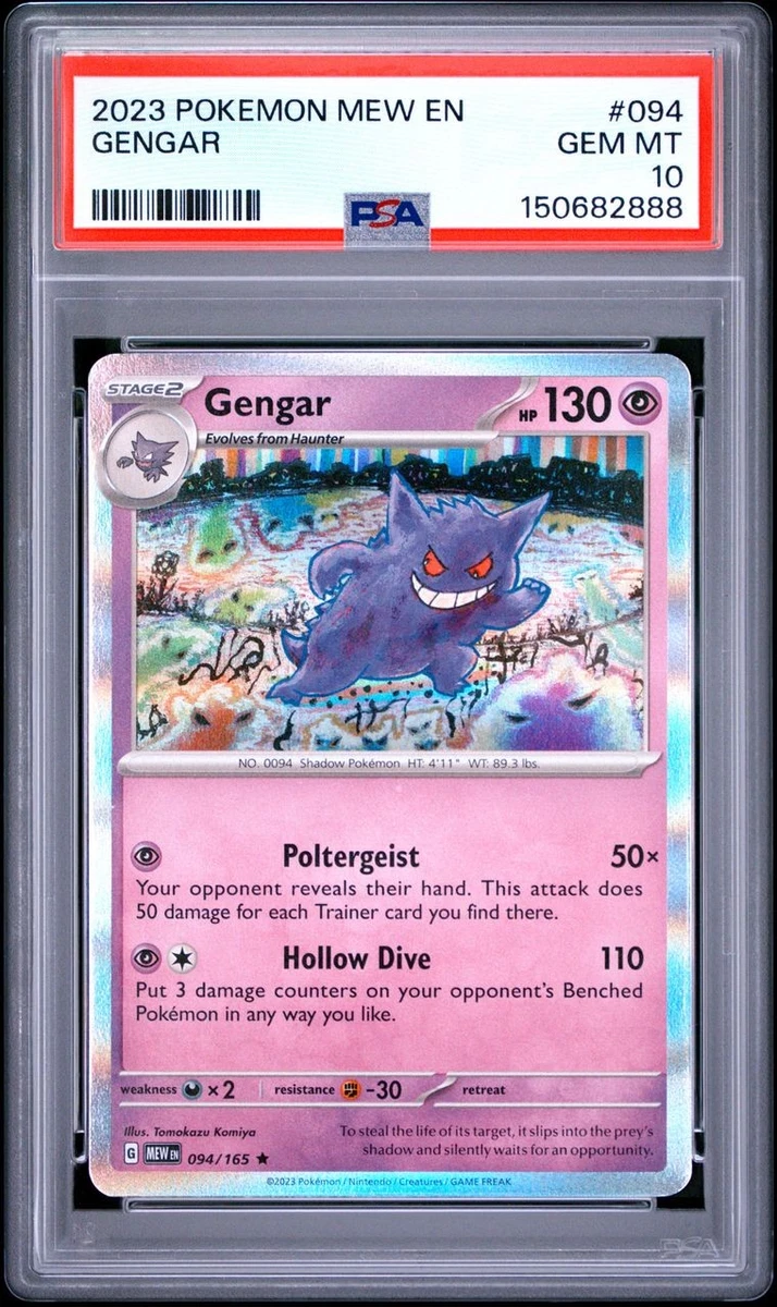 Gengar Pokémon TCG Professional Sports Authenticator (PSA) Grade