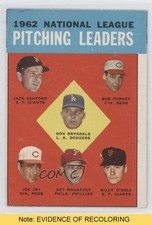 1963 Topps League Leaders Jack Sanford Bob Purkey Don Drysdale Joey Jay READ 0j5