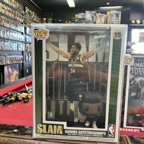 Funko Pop! NBA Slam Cover Giannis Antetokounmpo with case protection