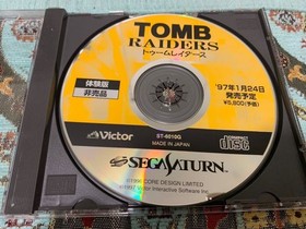 Tomb Raider Saturn Demo Disc Victor Not For Sale