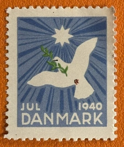1940 Denmark Christmas Seal Tuberculosis TB Cinderella Poster Stamp MNHFG