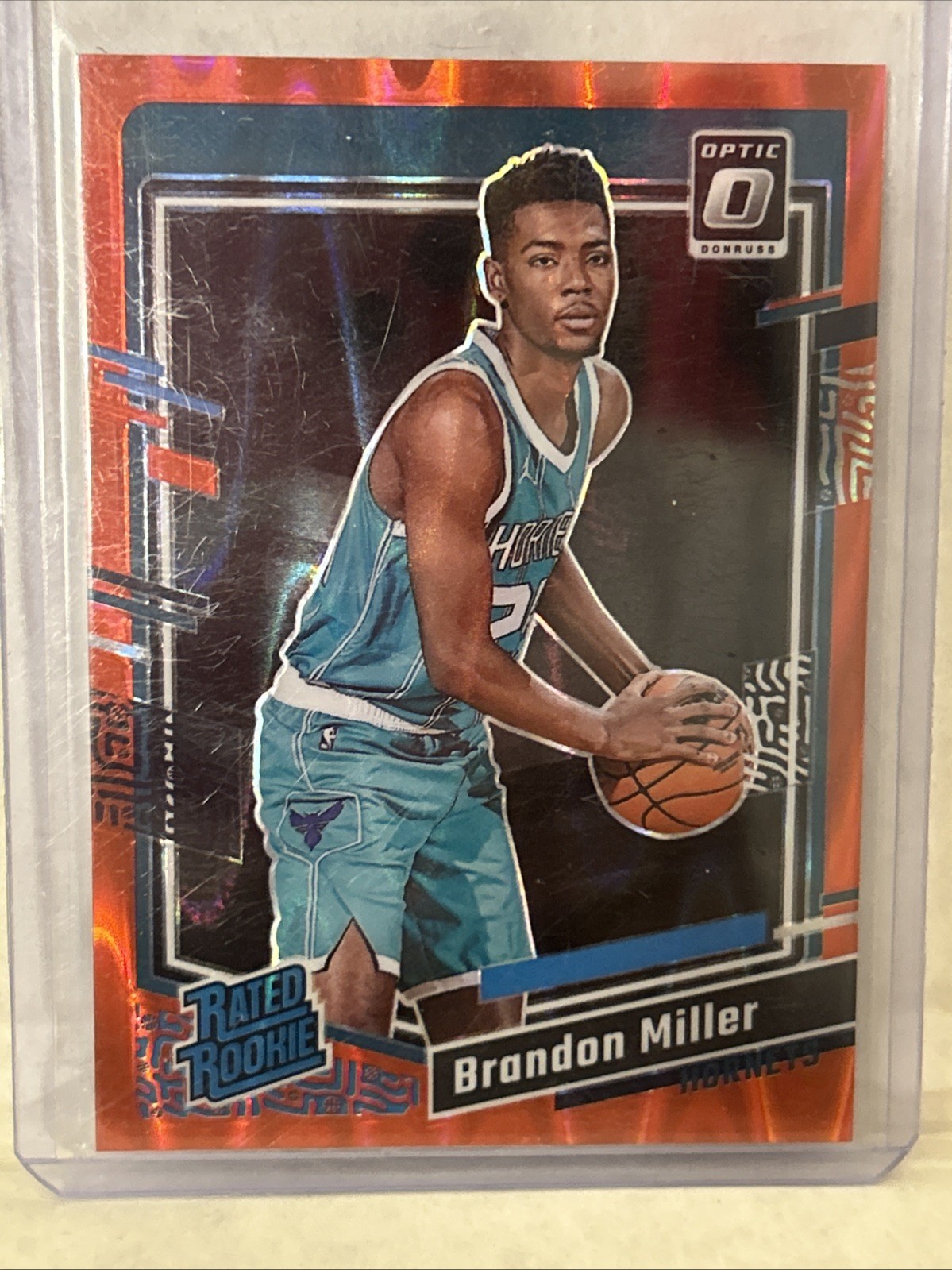 Brandon Miller 2023-24 Panini Optic Rated Rookie #219 Red Seismic /130