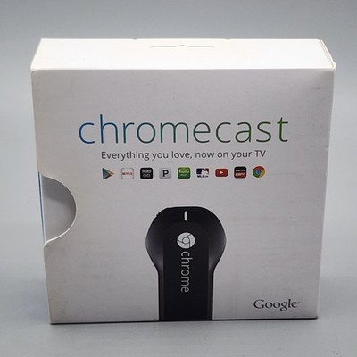 Google Chromecast Streaming Media Player H2G2-42 in Box