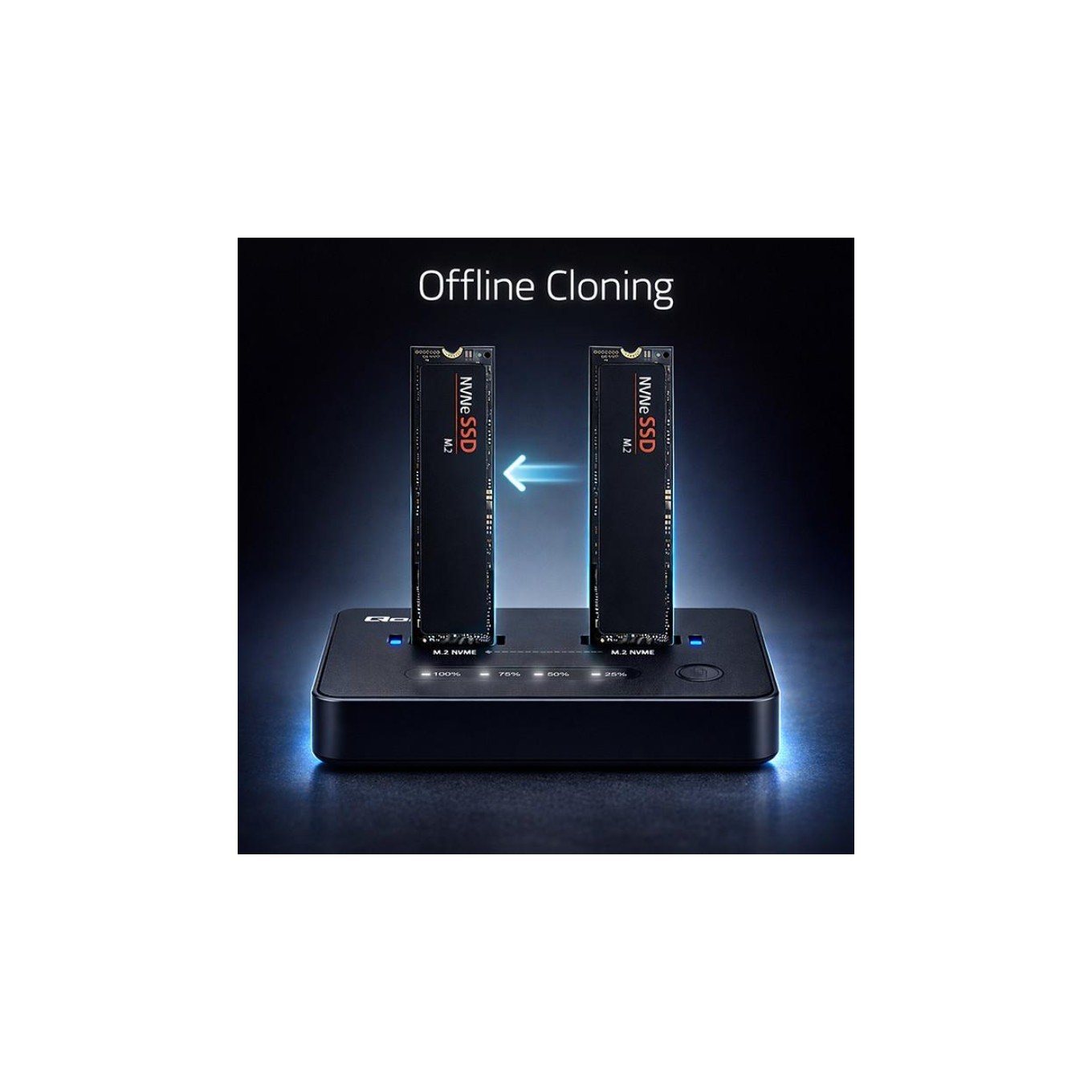 52366 Docking Station USB 3.2 Gen 1 PnP nero QOLTEC - Immagine 2