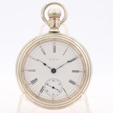 Antique 18s 1911 Elgin 5 17J Mechanical Swing Out Pocket Watch 336 USA fService