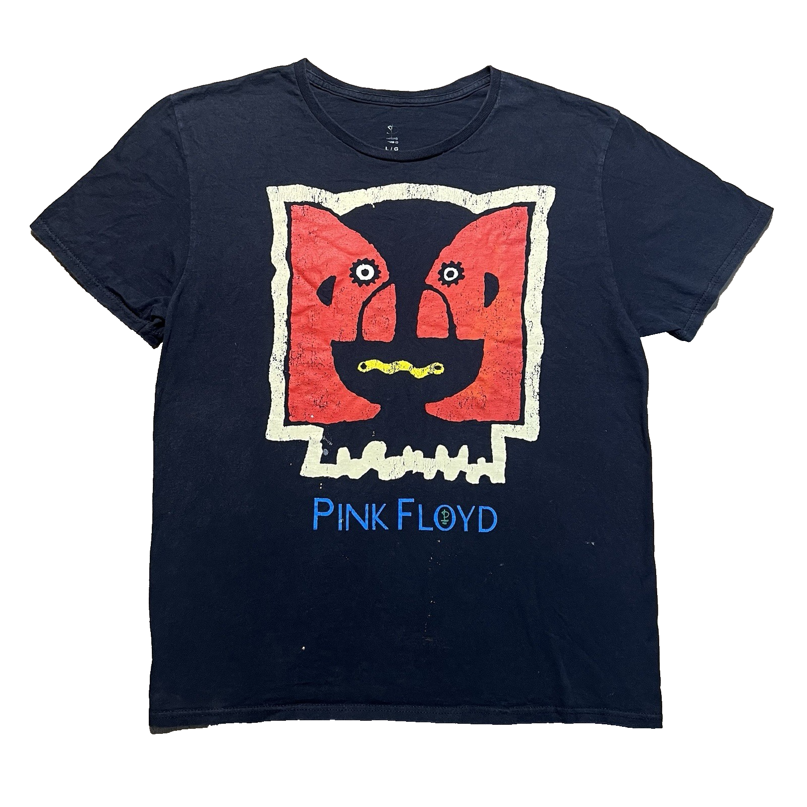 Pink Floyd T Shirt L Black Division Bell Mexican Heads Album Art Music Band Tee
