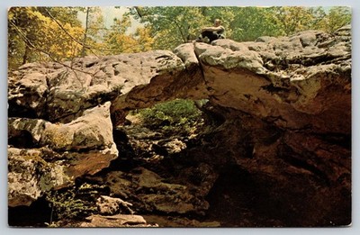 Natural Bridge Eureka Springs Arkansas Vintage Postcard