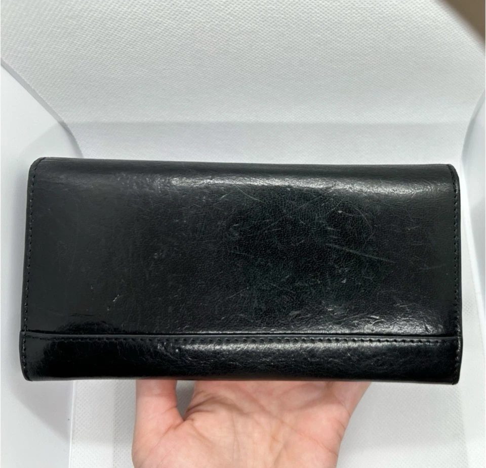 CARTERA LARGA CHLOE DEAD STOCK CAJA NEGRA BECERRO CON CAJA, TARJETA DE CERTIFICADO DE AUTENTICIDAD Y TARJETA DE CUIDADO Foto 3 de 4