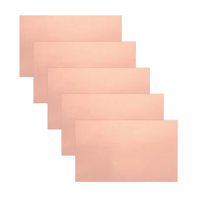 Feuilles de cuivre conducteur double face 250x150x0,05mm pour crafts 5 pcs - Photo 1/4