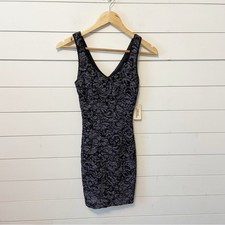 NWTs forever 21 | Y2K 2000’s Black/Gray Lace BodyCon Mini Dress Size Small
