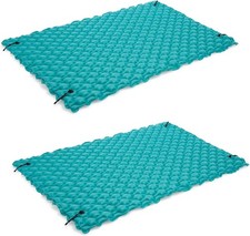 Intex Giant Inflatable Floating Platform Mat for Pools and Lakes 9.5FT X 7FT 2Pa