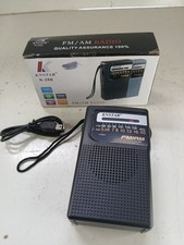 KNSTAR K-266 FM/AM AA/USB Powered pocket radio, built in speaker, New In Box
