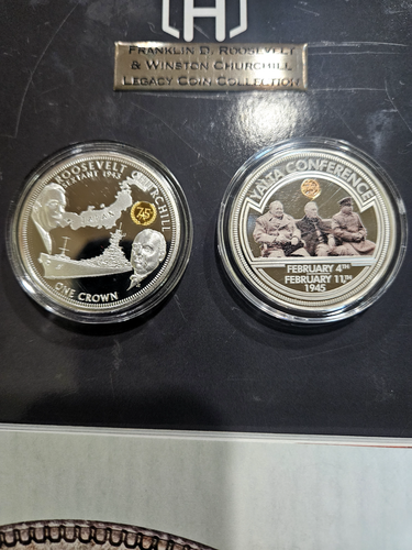  Franklin D Roosevelt & Winston Churchill Coin Collection - Picture 19 of 21