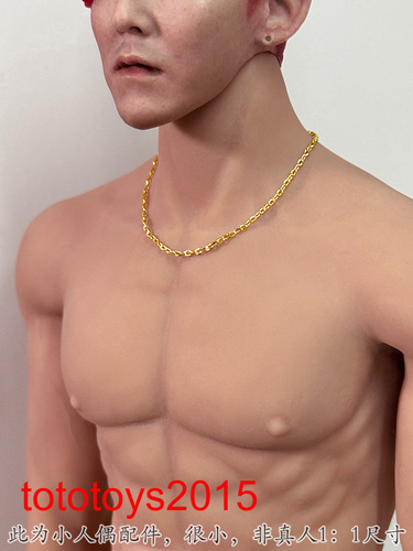 1:6 Gold/silver clavicle chain necklace Model For 12" Female /Male Action figure - Picture 2 of 9