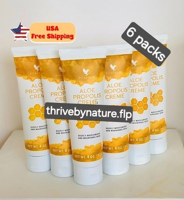 Bulk of 6 NEW LOOK Forever Aloe Propolis Creme 4 fl.oz (118 ml) ea
