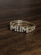 9ct Gold Hallmarked Mum Ring Roughly A Size N