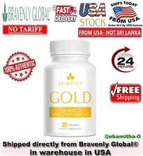 Bravenly Global Gold 60 Capsules - New&Sealed! FreeShipping From US 🚚 🚚
