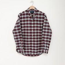 Vintage 90s Men  s Ralph Lauren Red Plaid Button Down Shirt - L