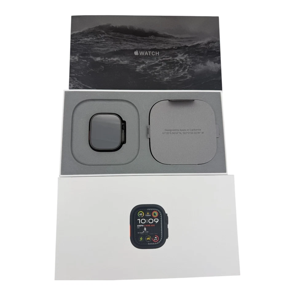 Apple Watch Ultra 2 Titanium (Cellular) 49mm Titaniumgehäuse schwarz, Akku 100 % - Bild 4 von 4