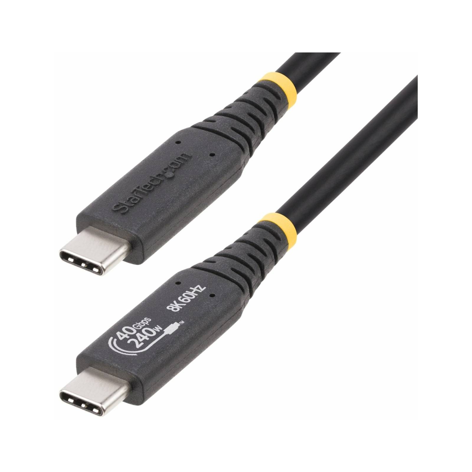 StarTech 50cm USB4 Cable USB-IF USB-C 40Gbps 240W Compatible w/Thunderbolt/USB 3