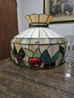 Vintage Tiffany Style Stained Glass Fruit Pendant Light Fixture Lamp Shade 16x12