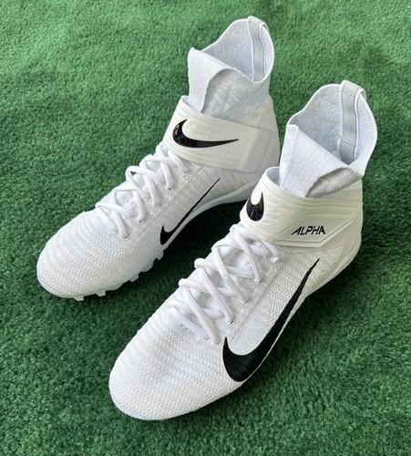 Scarpe da calcio uomo Nike Alpha Menace Elite 2 Flyknit staccabili taglia 12 bianche - Foto 1 di 10