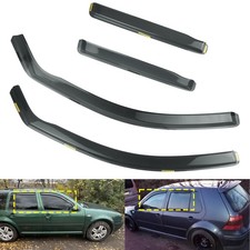 4-Tlg Wind-Regenabweiser transparente Windabweiser für VW Golf IV MK4 5-Tür