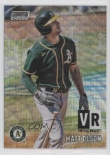 2021 Topps Stadium Club Chrome Virtual Reality Wave Refractor Matt Olson 0f33